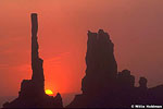 Sunset Totem Poles
