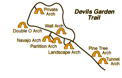 DEVILS GARDEN TRAIL MAP