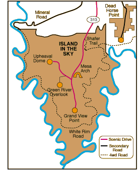 Island in the Sky Map