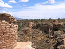 Pueblo tower and other ruins