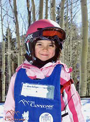 Young Girl Skiier